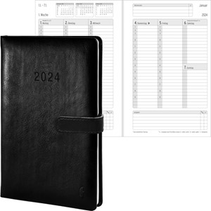 Avery Zweckform 50804xxx - Chronoplan Chronobook 2014 Business Edition A5, schwarz