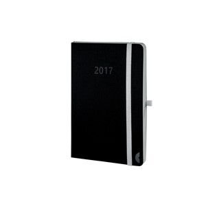 Avery Zweckform 50967 - Chronoplan Chronobook 2017, Mini, Black Edition, Wochenplan, schwarz