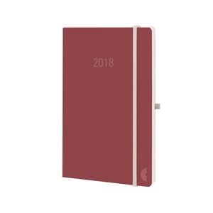 Avery Zweckform 50998 - Chronoplan Chronobook 2018, ca. A6, Wochenplan, chilli