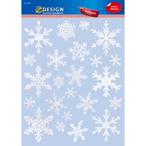 Z-Design ZD-52298 Weihnachten Fensterbilder, Folie, Sterne, weiß günstig  kaufen