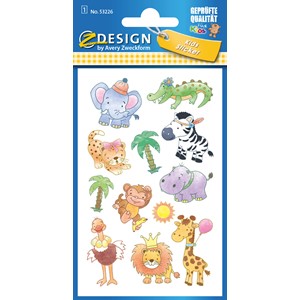 Z-Design 53226 - Papier Sticker, Safaribabies