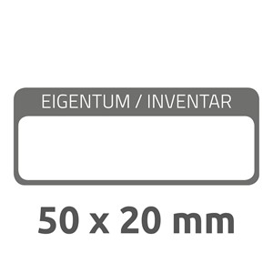 Avery Zweckform 6901 - Inventar-Etiketten, 50 x 20 mm, mit Laminat, schwarz