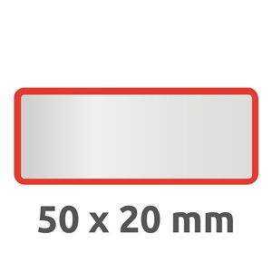Avery Zweckform 6915 - Inventar-Etiketten, 50 x 20 mm, rot