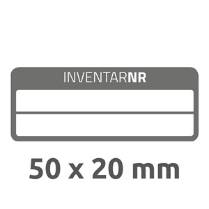 Avery Zweckform 6918 - Inventar-Etiketten, 50 x 20 mm, schwarz