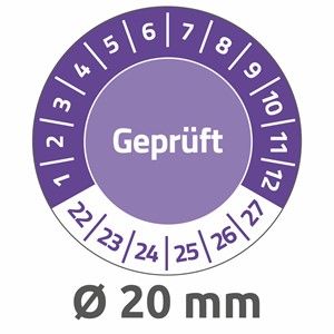 Avery Zweckform 6951-2022 - Prüfplaketten Ø 20 mm, violett