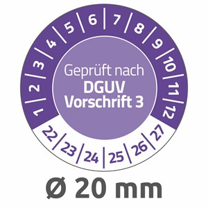 Avery Zweckform 6975-2022 - Prüfplaketten Ø 20 mm, violett