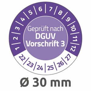 Avery Zweckform 6976-2022 - Prüfplaketten Ø 30 mm, violett