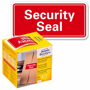 Avery Zweckform 7310 - Sicherheitssiegel "Security Seal", rot