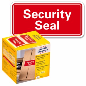 Avery Zweckform 7311 - Sicherheitssiegel "Security Seal", rot