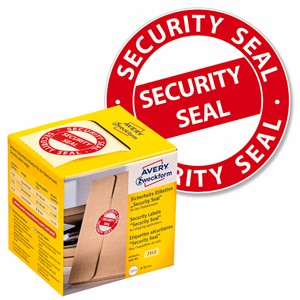 Avery Zweckform 7312 - Sicherheitssiegel "Security Seal", rot
