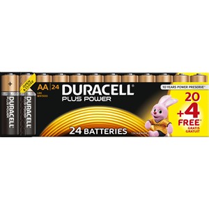 Duracell DUR018426 - Plus Power Batterien, AA 20+4er Pack