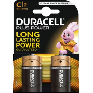 Duracell DUR019089 - Plus Power Batterien, C 2er Pack