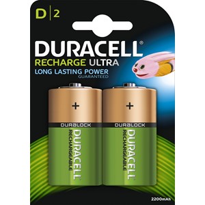 Duracell DUR055995 - Standard NimH Accu D 2200mAH 2er Pack