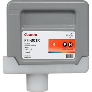 Canon 1492B001 - CANON PFI-301R Tintenpatrone, rot, Standardkapazität