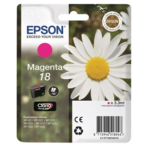 Epson C13T18034012 - 18 Tintenpatrone magenta