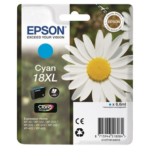 Epson C13T18124012 - 18XL Tintenpatrone cyan