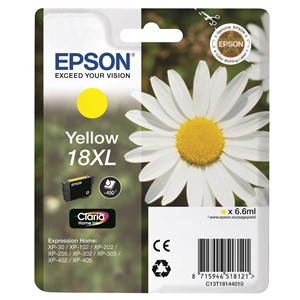Epson C13T18144012 - 18XL Tintenpatrone gelb