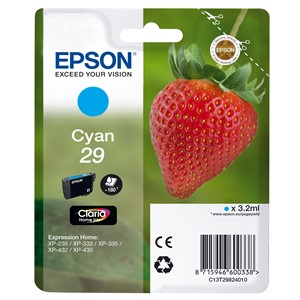 Epson C13T29824012 - 29 Tintenpatrone, cyan