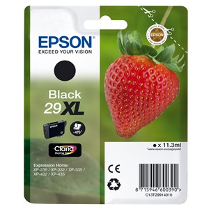 Epson C13T29914012 - 29XL Tintenpatrone, schwarz, hohe Füllmenge