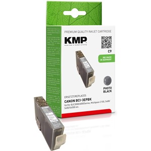 KMP 0957,0041 - Tintenpatrone, light schwarz, kompatibel zu Canon BCI-3ePBK