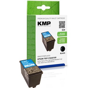 KMP 0966,0001 - Tintenpatrone, schwarz, kompatibel zu Epson T051 / S020189