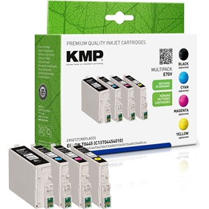 KMP 1005,4050 - Tintenpatronen Vorteilspack, kompatibel zu Epson T044540 (T0441, T0442, T0443, T0444)