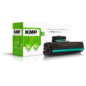 KMP 1114,5000 - Tonerkassette, schwarz, kompatibel zu HP Q2612X