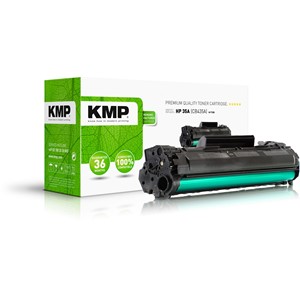 KMP 1210,0000 - Tonerkassette, schwarz, kompatibel zu HP CB435A
