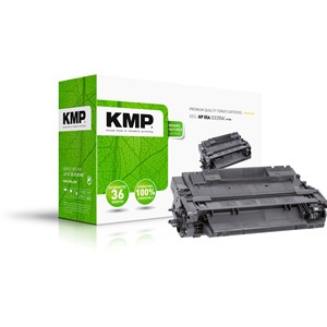 KMP 1222,8000 - Tonerkassette, schwarz, kompatibel zu 55A (CE255A)