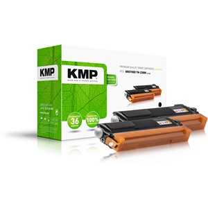KMP 1242,0021 - Tonerkassetten Doppelpack, schwarz, kompatibel zu TN230BK