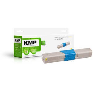 KMP 1333,0009 - Tonerkit, yellow, kompatibel zu Oki 44469704