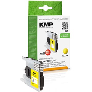 KMP 1524,0009 - Tintenpatrone, yellow, kompatibel zu Brother LC-1240Y