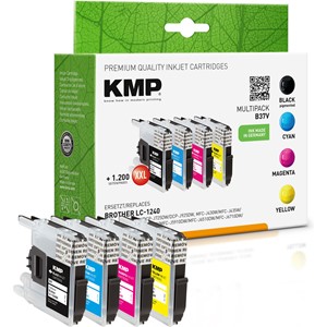 KMP 1524,0050 - Tintenpatronen Vorteilspack, CMYK, kompatibel zu Brother LC-1240