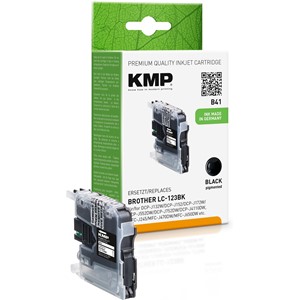 KMP 1525,0001 - Tintenpatrone, schwarz, kompatibel zu Brother LC123BK