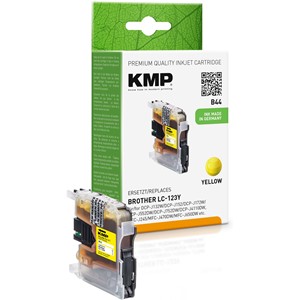KMP 1525,0009 - Tintenpatrone, yellow, kompatibel zu Brother LC123Y
