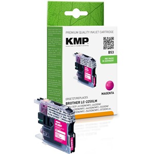 KMP 1530,0006 - Tintenpatrone, magenta, kompatibel zu Brother LC225XLM