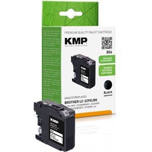 KMP 1532,4001 - Tintenpatrone, schwarz, kompatibel zu Brother LC229XLBK