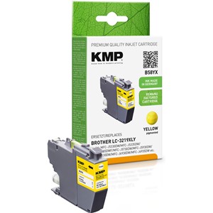 KMP 1538,4009 - Tintenpatrone, gelb, kompatibel zu Brother LC3219XLY