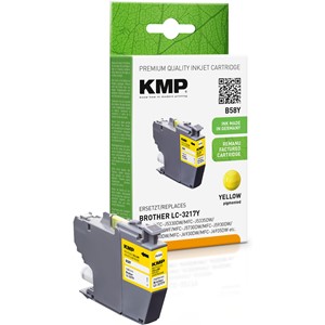 KMP 1538,4809 - Tintenpatrone, gelb, kompatibel zu Brother LC3217Y