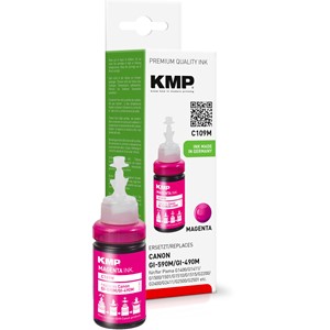 KMP 1573,0006 - Tintennachfüllflasche, magenta, kompatibel zu Canon GI590M (1605C001)