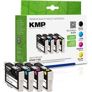 KMP 1616,4050 - Tintenpatronen Vorteilspack, kompatibel zu Epson T1281, T1282, T1283, T1284