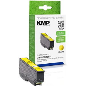 KMP 1633,4809 - Tintenpatrone, yellow, kompatibel zu Epson 33 T3344