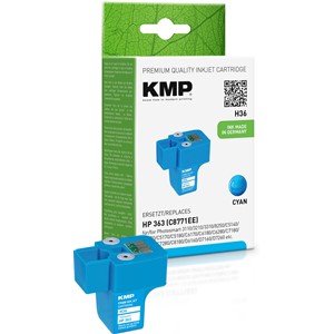 KMP 1700,0003 - Tintenpatrone cyan, kompatibel zu HP C8771E