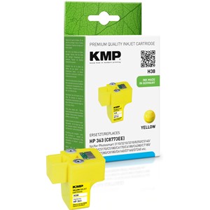 KMP 1700,0009 - Tintenpatrone yellow, kompatibel zu HP C8773E