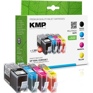 KMP 1717,0055 - Vorteilspack Tintenpatronen, CMYK, mit Chip, kompatibel zu HP 920XL