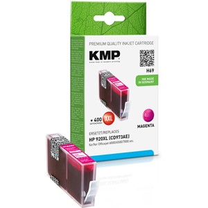 KMP 1718,0056 - Tintenpatrone, magenta, mit Chip, kompatibel zu HP CD973AE, HP 920XL