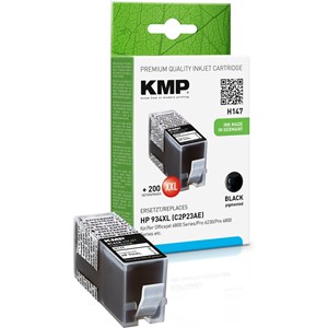 KMP 1743,0001 - Tintenpatrone, schwarz, kompatibel zu 934XL (C2P23AE)