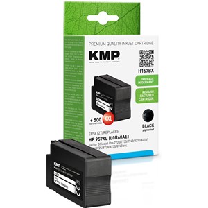KMP 1749,4001 - Tintenpatrone, schwarz, kompatibel zu HP 957XL (L0R40AE)