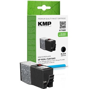KMP 1756,0201 - Tintenpatrone, schwarz, kompatibel zu HP 903XL (T6M15AE)