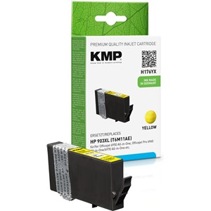 KMP 1757,0009 - Tintenpatrone, gelb, kompatibel zu HP 903XL (T6M11AE)
